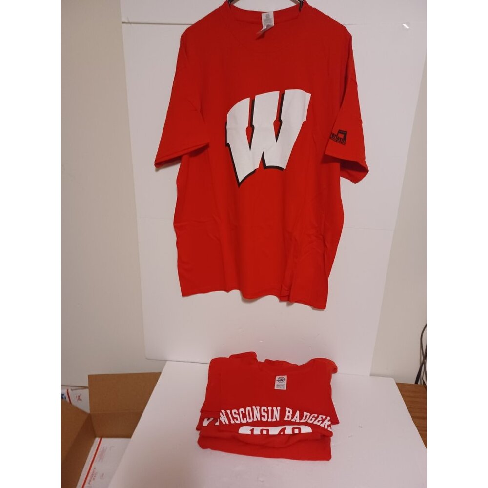 Lot Of 4 Wisconsin Badgers Red T Shirts Size XL Mens